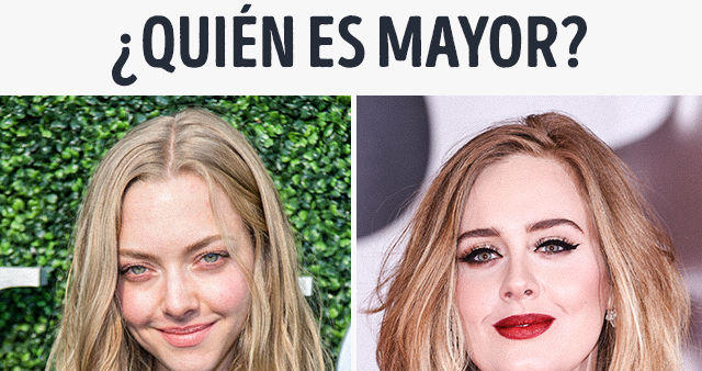 Test: ¿Podrás decir cuál de estos famosos es mayor?